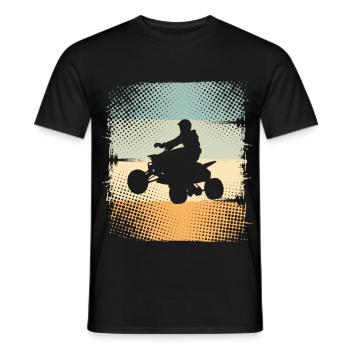 Quad - T-shirt homme - noir - Devant - AI Model Male 178 light (178cm)