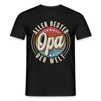Opa - Männer T-Shirt - Schwarz - Vorne - AI Model Male 178 light (178cm)