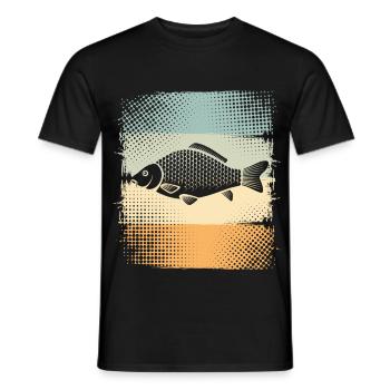 Karpfen - Männer T-Shirt - Schwarz - Vorne - AI Model Male 178 light (178cm)
