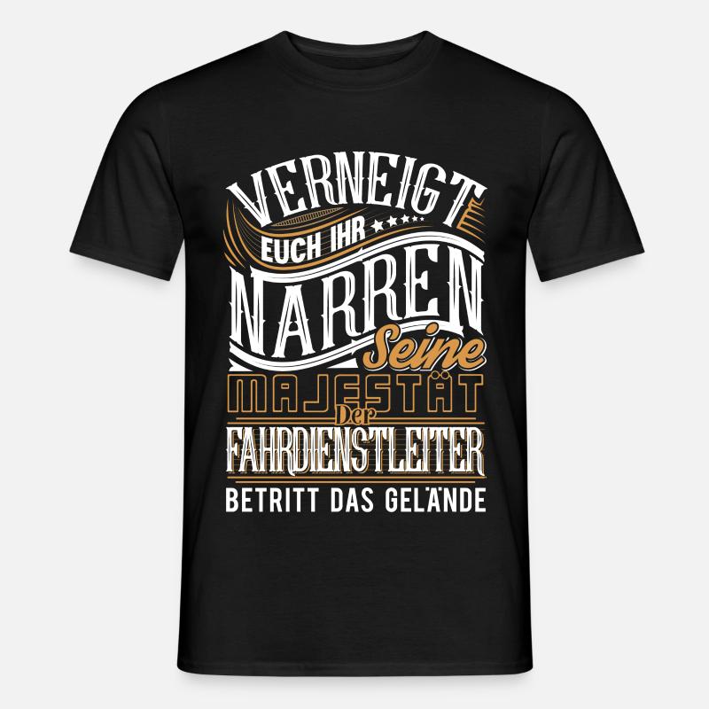 Fahrdienstleiter - Männer T-Shirt - Schwarz