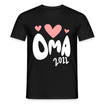 Oma 2022 - Werdende Oma 2022 - Männer T-Shirt - Schwarz - Vorne - AI Model Male 178 light (178cm)