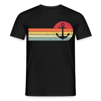 Ancre - T-shirt homme - noir - Devant - AI Model Male 178 light (178cm)