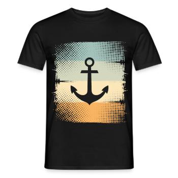 Anchor - Men's T-Shirt - black - Front - AI Model Male 178 light (178cm)