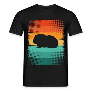 Guinea pig - Men's T-Shirt - black - Front - AI Model Male 178 light (178cm)
