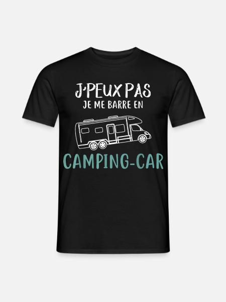 Camping Car Je Peux Pas Je Me Barre En Camping Car - T-shirt homme - noir