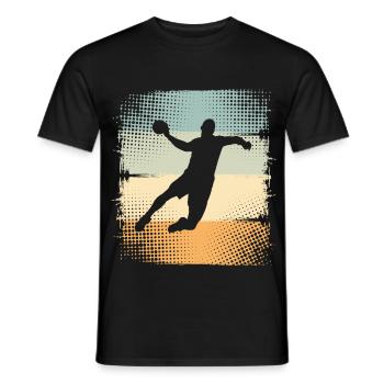 Handball - Men's T-Shirt - black - Front - AI Model Male 178 light (178cm)