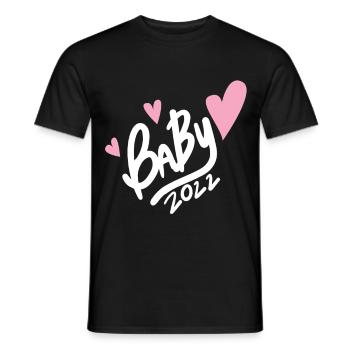 Baby 2022 - Neugeborenes 2022 - Männer T-Shirt - Schwarz - Vorne - AI Model Male 178 light (178cm)