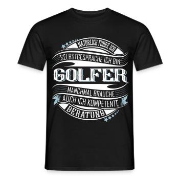 Golfer Golf - Männer T-Shirt - Schwarz - Vorne - AI Model Male 178 light (178cm)