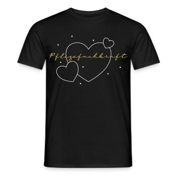 Pflege Herz Fachkraft Liebe - Männer T-Shirt - Schwarz - Vorne - AI Model Male 178 light (178cm)