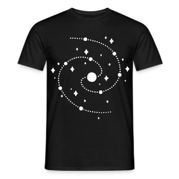 seltsame Galaxie - Männer T-Shirt - Schwarz - Vorne - AI Model Male 178 light (178cm)