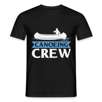 Canoeing Quote Canoeing Crew Kayaking - Men's T-Shirt - black - Front - AI Model Male 178 light (178cm)