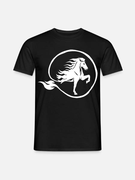 Islandpferd Flammen Tölt Feuerpferd - Männer T-Shirt - Schwarz