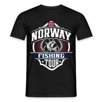 Norvège Pêcheur pêcheur - T-shirt homme - noir - Devant - AI Model Male 178 light (178cm)