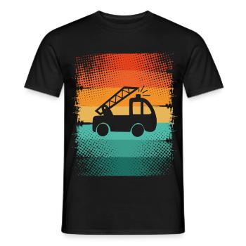 Fire brigade - Men's T-Shirt - black - Front - AI Model Male 178 light (178cm)