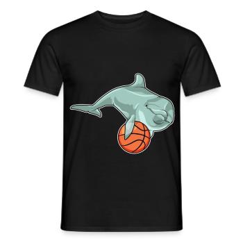 Dolphin Basketteur Basketteur - T-shirt homme - noir - Devant - AI Model Male 178 light (178cm)