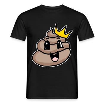 Poop King - Men's T-Shirt - black - Front - AI Model Male 178 light (178cm)