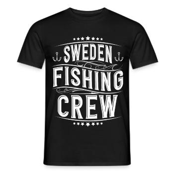 Équipe d’équipage de pêche de pêcheur de Suède - T-shirt homme - noir - Devant - AI Model Male 178 light (178cm)