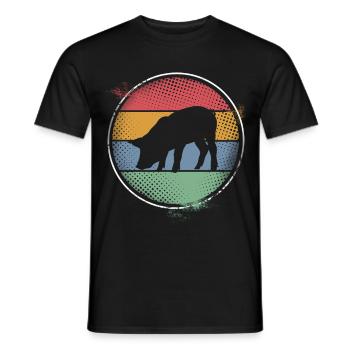 Pig - Men's T-Shirt - black - Front - AI Model Male 178 light (178cm)