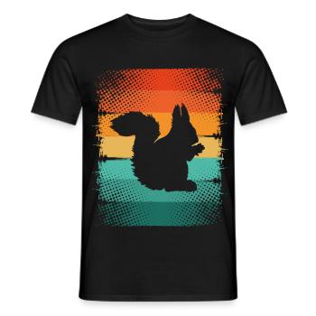 Squirrel - Men's T-Shirt - black - Front - AI Model Male 178 light (178cm)