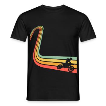 Motocross - T-shirt homme - noir - Devant - AI Model Male 178 light (178cm)