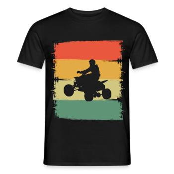 Quad - T-shirt homme - noir - Devant - AI Model Male 178 light (178cm)