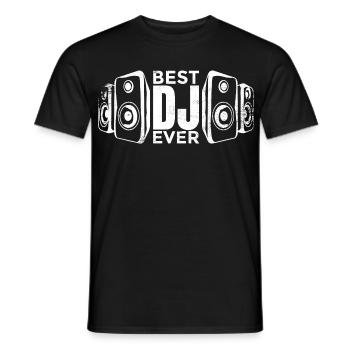 Best DJ - Men's T-Shirt - black - Front - AI Model Male 178 light (178cm)