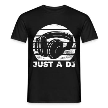 DISC JOCKEY - Men's T-Shirt - black - Front - AI Model Male 178 light (178cm)
