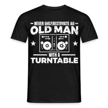DJ Father - Men's T-Shirt - black - Front - AI Model Male 178 light (178cm)