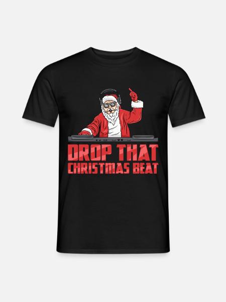 DJ Santa - Men's T-Shirt - black