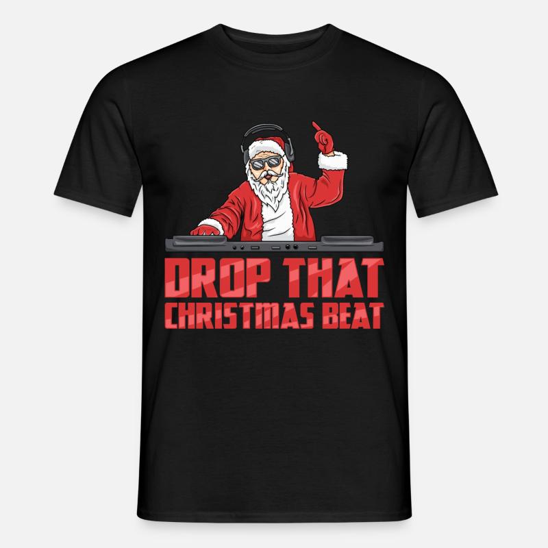 DJ Babbo Natale - T-shirt uomo - nero