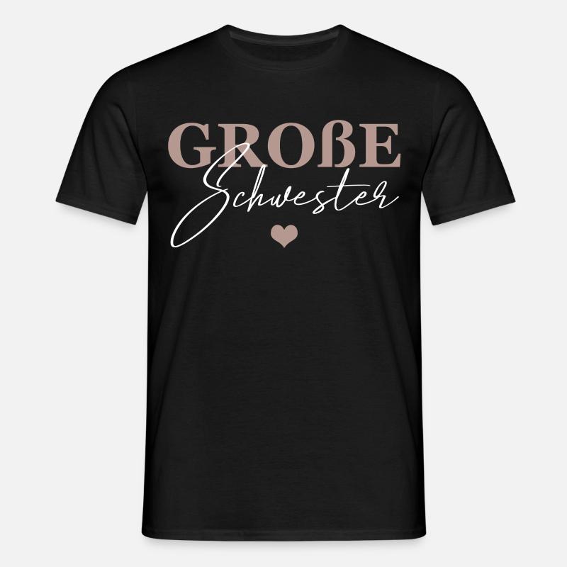 Große Schwester - Männer T-Shirt - Schwarz