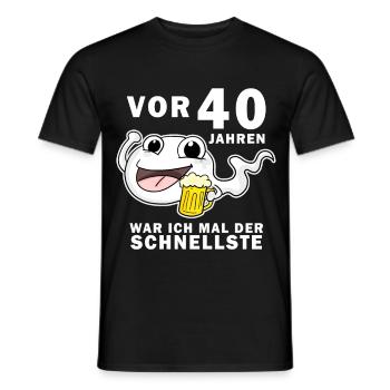 40 Jubiläum Spruch - 40 Jahre - 40. Geburtstag - Männer T-Shirt - Schwarz - Vorne - AI Model Male 178 light (178cm)