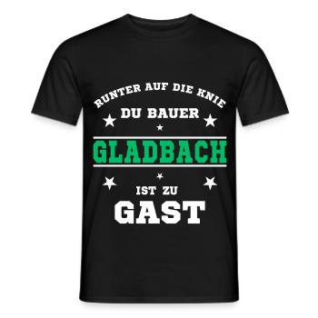 Fussball Fan Gladbacher Stadion - Männer T-Shirt - Schwarz - Vorne - AI Model Male 178 light (178cm)