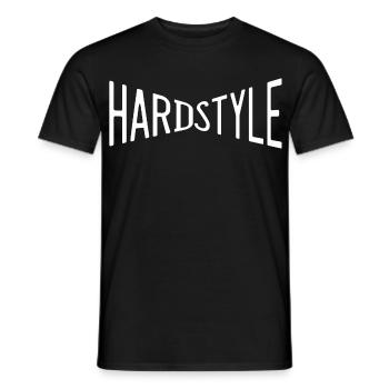 hardstyle musik tanzen disco platte deejay dj fame - Männer T-Shirt - Schwarz - Vorne - AI Model Male 178 light (178cm)