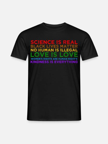 Wissenschaft ist echte Black Lives Matter - Männer T-Shirt - Schwarz