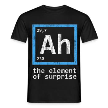 Überraschung des Periodensystems - Männer T-Shirt - Schwarz - Vorne - AI Model Male 178 light (178cm)