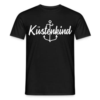 Küstenkind - Männer T-Shirt - Schwarz - Vorne - AI Model Male 178 light (178cm)