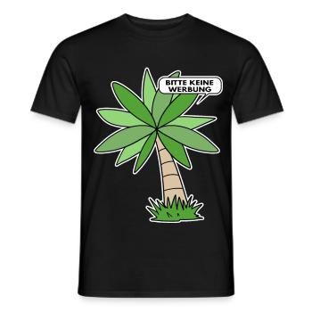 Bitte keine Werbung - Männer T-Shirt - Schwarz - Vorne - AI Model Male 178 light (178cm)