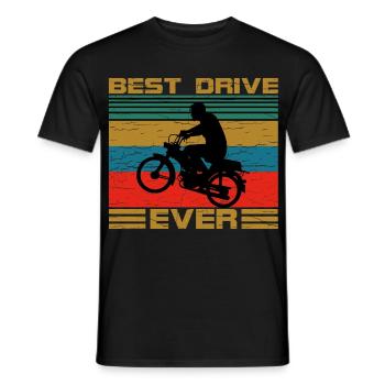 Zweitakter Retro - Männer T-Shirt - Schwarz - Vorne - AI Model Male 178 light (178cm)