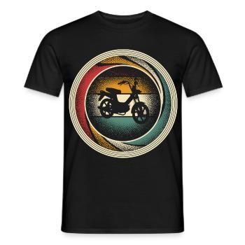 Mofa Mofafahrer Retro Vintage - Männer T-Shirt - Schwarz - Vorne - AI Model Male 178 light (178cm)