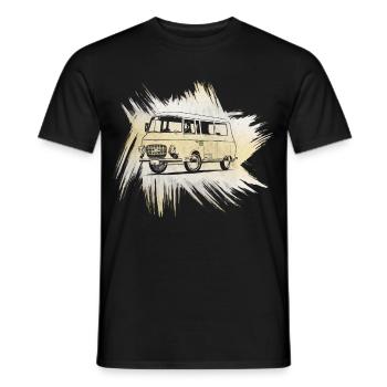 B1000 Grunge Look - T-shirt homme - noir - Devant - AI Model Male 178 light (178cm)
