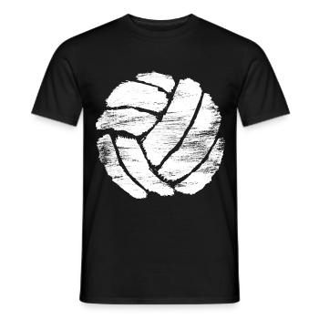 Volleyball Zeichnung - Männer T-Shirt - Schwarz - Vorne - AI Model Male 178 light (178cm)