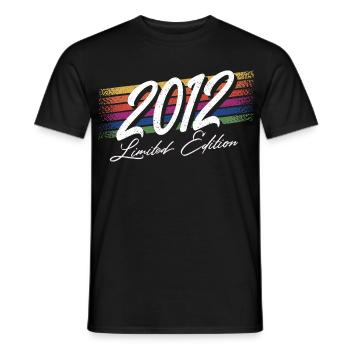 2012 Geburtsjahr Geburtstag Jahrgang Baujahr - Männer T-Shirt - Schwarz - Vorne - AI Model Male 178 light (178cm)