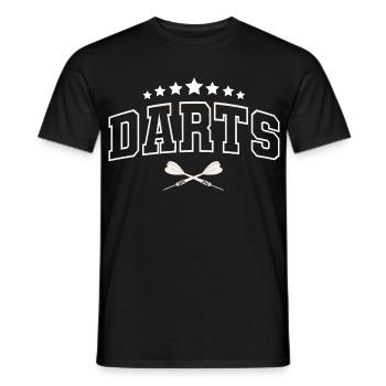 Darts Darts Darts Players Darts - Men's T-Shirt - black - Front - AI Model Male 178 light (178cm)