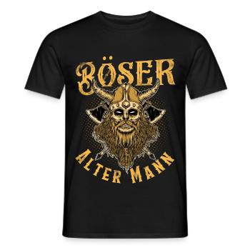 Böser Alter Mann - Männer T-Shirt - Schwarz - Vorne - AI Model Male 178 light (178cm)