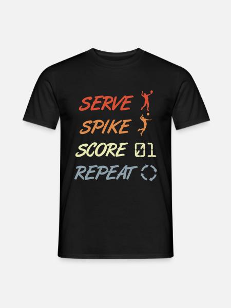 Funny Volleyball Quote - Men's T-Shirt - black