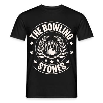 Bowling - T-shirt homme - noir - Devant - AI Model Male 178 light (178cm)