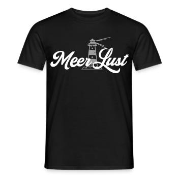 Mehr Lust auf Meer - Männer T-Shirt - Schwarz - Vorne - AI Model Male 178 light (178cm)