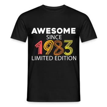 Fantastic since 1983 - born in 1983 - Men's T-Shirt - black - Front - AI Model Male 178 light (178cm)