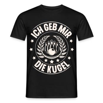 Ich Geb Mir Die Kugel - Männer T-Shirt - Schwarz - Vorne - AI Model Male 178 light (178cm)
